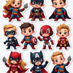 Pop Culture Parodies - Sticker Sheet v2